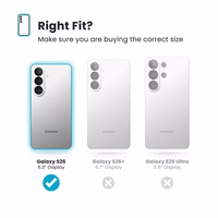 Speck Presidio2 Grip Magnet - Samsung Galaxy S26 MagSafe dėklas (Deep Sea/sidabrinis Metallic/Spell mėlynas)