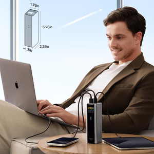 Cuktech CKPB200UGLGR 210W 20000mAh Išorinė baterija 2 x USB-C 1 x USB-A - pilka