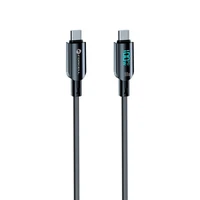 FORCELL F-ENERGY C277 kabelis Type C į Type C QC4.0 PD 5A 100W Skaitmeninis 1,2 m juodas