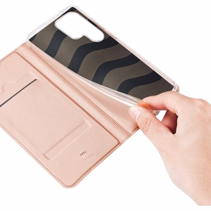 DUX DUCIS чехол-книжка SKIN PRO для SAMSUNG S25 Ultra розовый