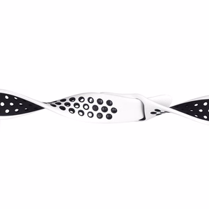 Crong Duo Sport dirželis, skirtas Apple Watch 38 / 40 / 41 / 42 mm, baltas ir juodas
