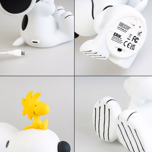 Snoopy LED naktinis šviestuvas vaikams, 26.7 × 18.5 cm