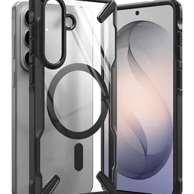 Ringke Fusion X Magnetic MagSafe Case for Samsung Galaxy S26 - Clear Black