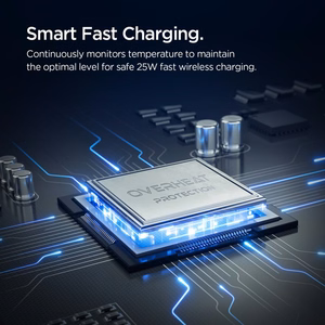 Spigen Essential EV25MFAQ Magnetic MagSafe automobilinis oro groteles laikiklis - Juodas