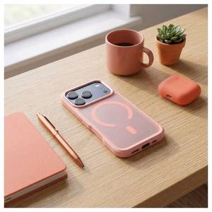 Чехол для iPhone 18 Pro / 17 Pro: Forcell F-Protect Smoke Hybrid Premium, совместимый с MagSafe, цвет: розовый