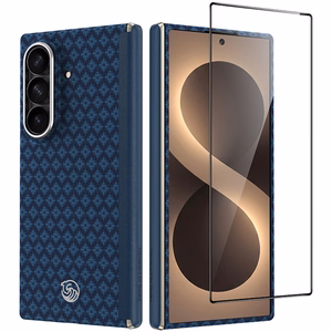 Benks Magnetic Armor Grid Air Grand Combo dėklas (C.K.FL.SA.BE.0051), skirtas Samsung Galaxy Z Fold 8 Ultra, mėlynas