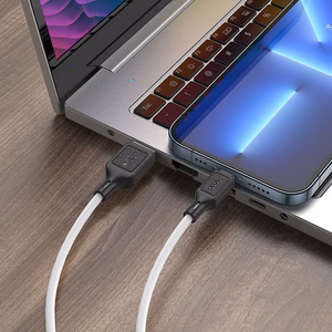 Kabelis USB-A į Lightning Hoco 2,4A 1 m X90 baltas