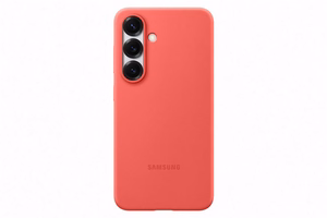 Samsung Silicone Case dėklas, skirtas Samsung Galaxy S25, raudonas