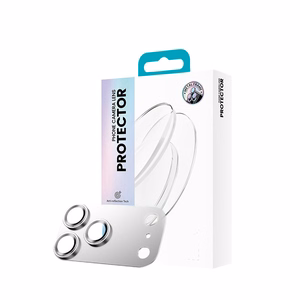 Benks grūdintas stiklas Glass Warrior metalinė integruota objektyvo apsauga (C069) Iphone 17 Pro (3 objektyvai) balta