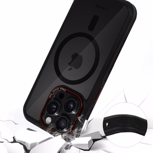 Liavec Hybrid MagSafe dėklas telefonui iPhone 15 Pro Max pilkas