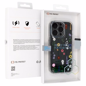 Tel Protect Gėlių dizaino dėklas iPhone 15 Pro dizainas 4 (m)
