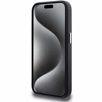 BMW parašas apvyniotas metalinis magnetinis dėklas telefonui iPhone 14 Pro Max - juodas