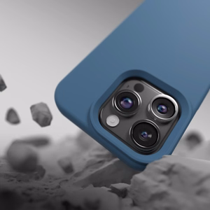 Etteri silikoninis dėklas telefonui iPhone 15 Pro Max 6,7 - tamsiai mėlynas