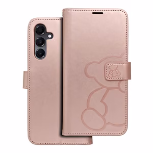 Флип-чехол Samsung A16 5G Mezzo Book teddy bear rose gold