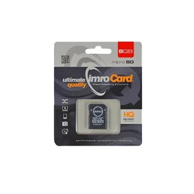 Imro atminties kortelė 8GB microSDHC cl. 10 + adapteris