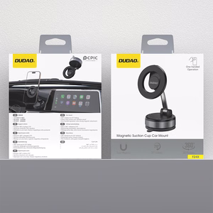 Dudao F24X MagSafe Compatible Car Holder with Suction Cup - Juodas