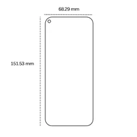 Grūdintas stiklas 2,5D Huawei P40 Lite / P40 Lite E / Y7P / Honor 9C / Realme 8 4G / 8 Pro