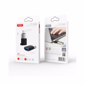 Adapteris XO (NB149-F) iš USB-C į USB (OTG) juodas