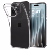 Dėklas telefonui Spigen Crystal Flex iPhone 15 Pro Max - skaidrus (m)