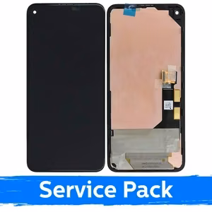 LCD дисплей для Google Pixel 5A 5G чёрный с рамкой (Service Pack)