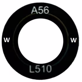 Samsung A566 A56 5G kameros stikliukas Black (lens Wide) 1pcs (service pack)