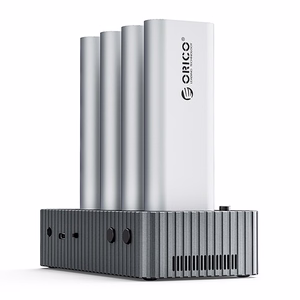 "Orico IT48N-C" 4 diskų prijungimo stotelė su M.2 NVME klonavimo funkcija - pilka