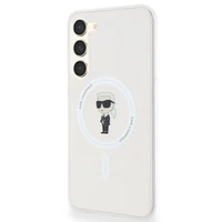 Karl Lagerfeld IML Ikonik magnetinis dėklas telefonui Samsung Galaxy S23+ - permatomas