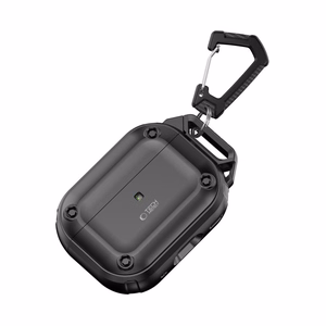 Tech-Protect Rough Hook dėklas su karabinu Apple AirPods Pro 1 / 2 - juodas