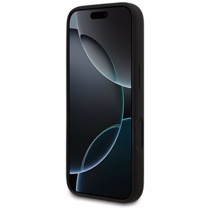 KARL LAGERFELD dėklas telefonui IPHONE 17 Pro suderinamas su Magnetine KLHMP17LSKIGROK (Silicone W/ KL Sketch & Logo) juodas