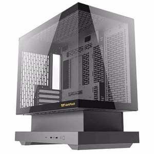 Darkflash F1 kompiuterio korpusas (juodas) + 6 ARGB ventiliatoriai