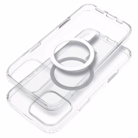 Skaidrus dėklas 2 mm IPHONE 16 Plus suderinamas su Magnetine (kameros apsauga) permatomas