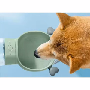 Dog outdoor drinking cup green