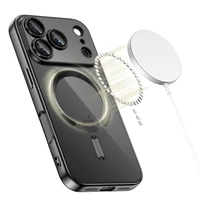 Tech-Protect MagFlex Magnetinis dėklas telefonui iPhone 17 Pro Max - skaidrus juodas