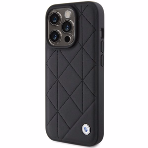 BMW odinis dygsniuotas dėklas telefonui iPhone 15 Pro Max - juodas