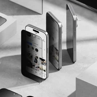 Ringke Easy Slide 2-jų rinkinys privatumo stiklas iPhone 17 Pro - juodas