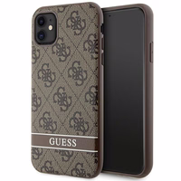 Guess GUHCN61P4SNW iPhone 11 / Xr rudas kietasis dėklas 4G Stripe