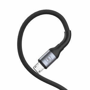 3mk Hyper Cable N-SERIES USB-A / MicroUSB 1m 5V/2.4A 12W laidas - juodas