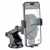 Automobilinis telefono laikiklis Borofone BH93 (dashboard) juodas