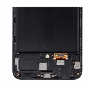 FIXCELL AMOLED LCD ekranas su rėmeliu, skirtas SAMSUNG A50, juodas (pakeistas stiklas)