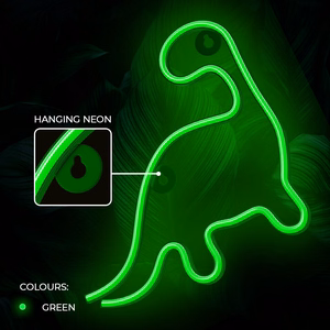 Neon LED Light DINOSAUR žalias NNE01 Neolia