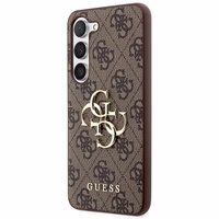 Guess GUHCS23S4GMGBR S23 S911 rudas/rudas kietas dėklas 4G Big Metal Logo