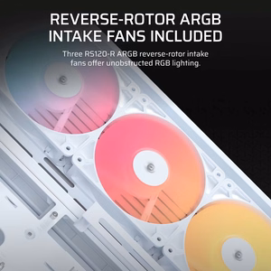 Corsair 4500X RS-R ARGB Tempered Glass Mid-Tower, White „Midi Tower“ Balta