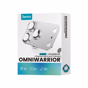 Benks OmniWarrior vientisa metalinė kameros objektyvų apsauga (C.M.SX.AP.BK.0071) iPhone 18 Pro Max (AR, juoda)