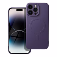 Silikoninis Mag Cover dėklas suderinamas su MagSafe IPHONE 14 Pro Max tamsiai violetinis