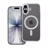 ELECTRO MAG COVER dėklas suderinamas su Magnetine IPHONE 17 sidabrinis