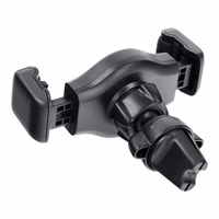 Automobilinis universalus telefono laikiklis Forcell (H-CF509) tvirtinamas ant ventiliacijos grotelių, juodas