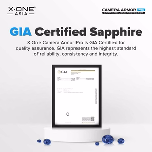 X-ONE Sapphire Kameros Apsauga Pro - iPhone 15 Pro/15 Pro Max - sidabrinė