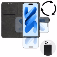 Wonder Common universalus knyginis dėklas (XL) Samsung A12/A13 4G/A34 5G/A02S/Xiaomi Redmi 12 4G/12C/Note 12 4G juodas