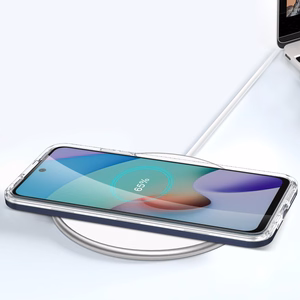 Skaidrus 3in1 dėklas Xiaomi Redmi 10 rėmelio gelinis dangtelis mėlynas