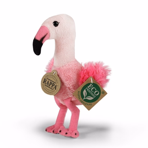 Rappa ekologiškas tikroviškas pliušinis žaislas – flamingas, 15 cm
